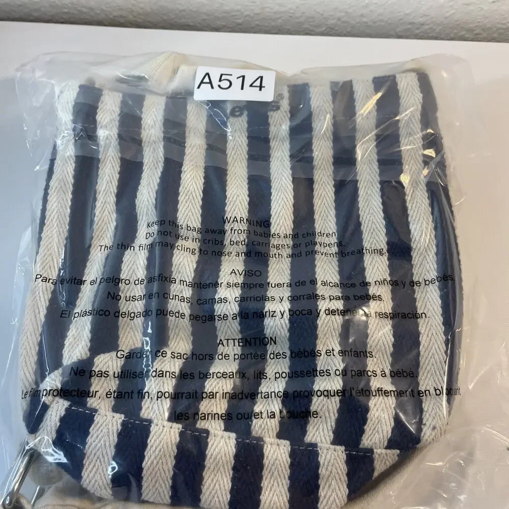 Levi's Canvas Bag Bundle Set Lot of 2 Crescent Crossbody & Striped Mini Tote